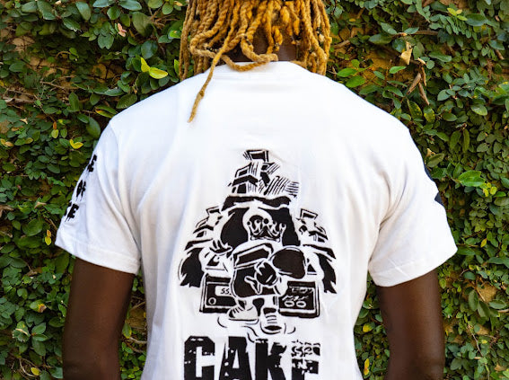 Classic White and Black Cake T-shirt